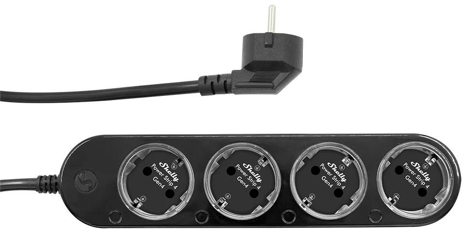 Shelly Power Strip 4 Gen4 Czarna — ujęcie 1