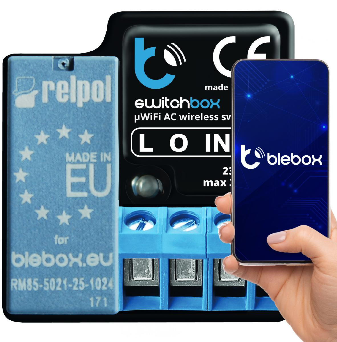 Moduł przekaźnikowy switchbox v3 Blebox — ujęcie 1