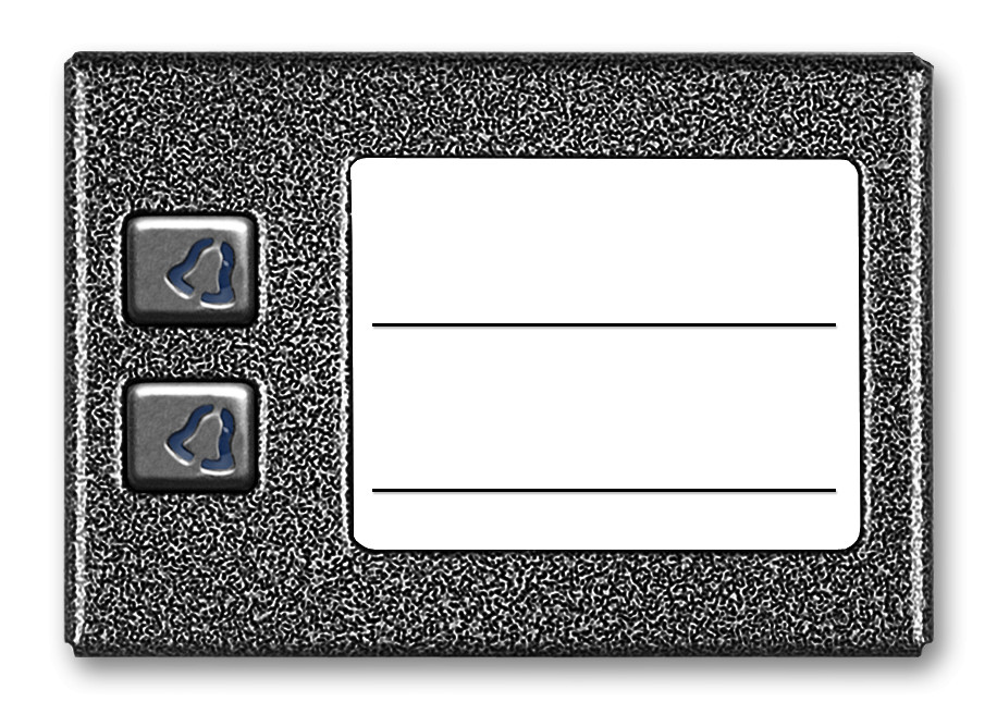 ACO CDN-2NP ST Podświetlany panel listy lokatorów z 2 przyciskami — ujęcie 1