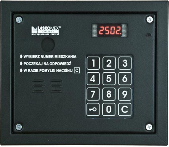 Laskomex CP-2503P czarny Panel audio z możliwością dołożenia kamery — ujęcie 1