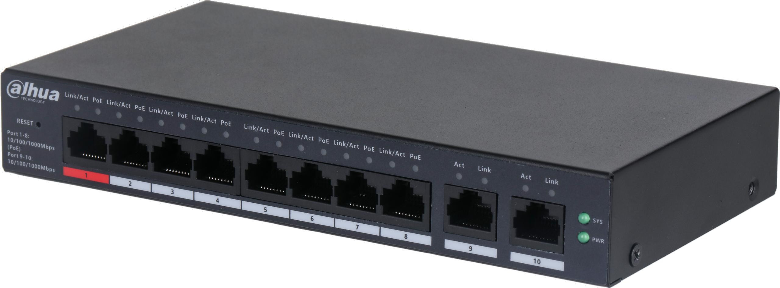 SWITCH DAHUA CS4010-8GT-110 — ujęcie 1