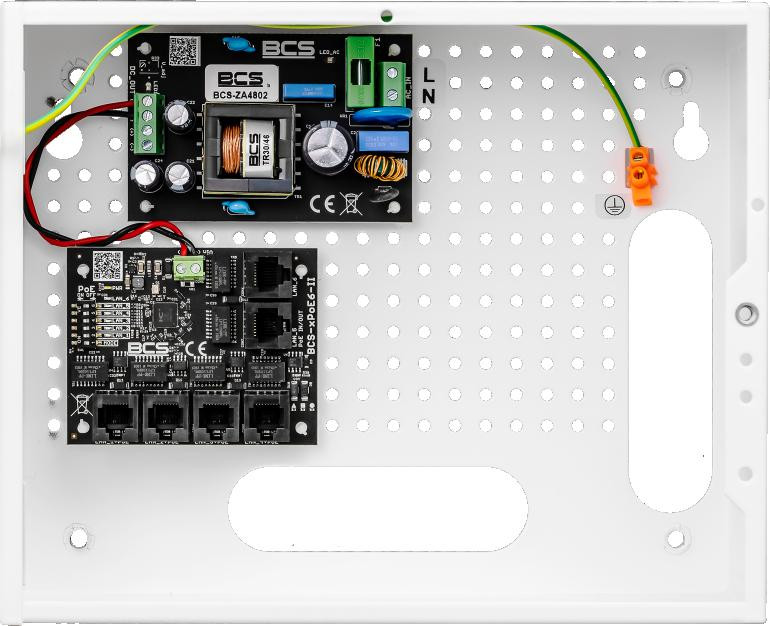 Zestaw do zasilania kamer IP BCS POWER BCS-IP4/E-S — ujęcie 1