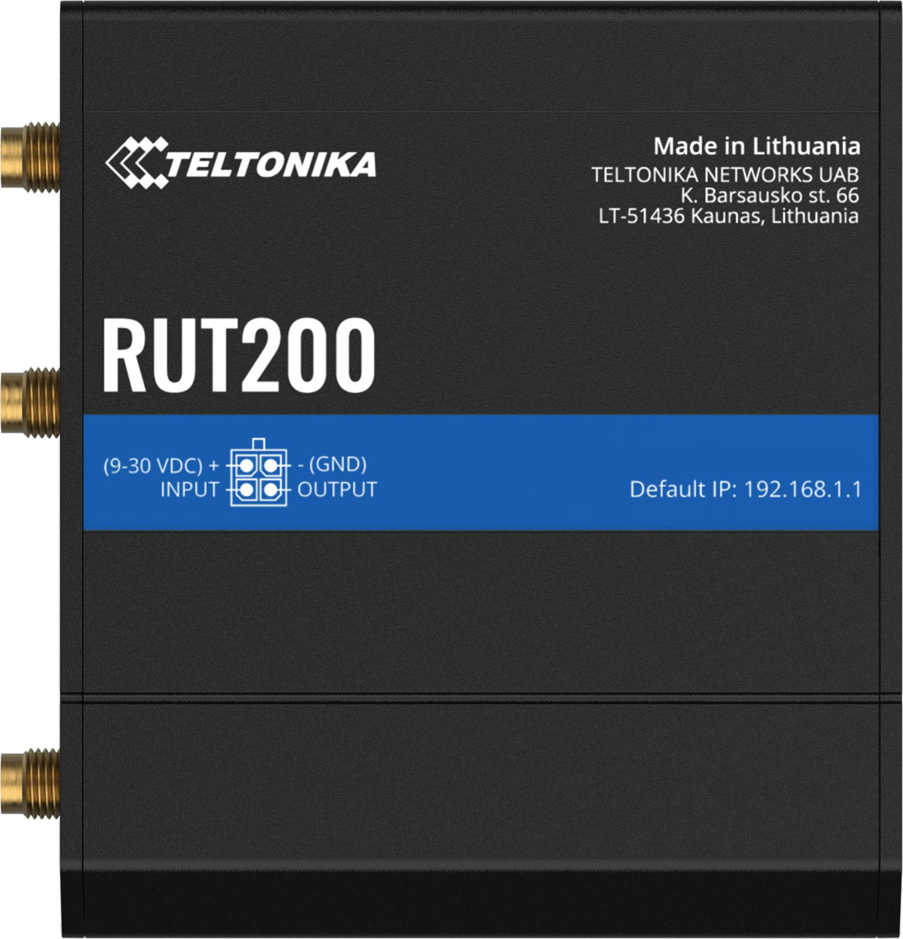 Teltonika RUT200 router przemysłowy 4G / LTE (RUT200010000) — ujęcie 1