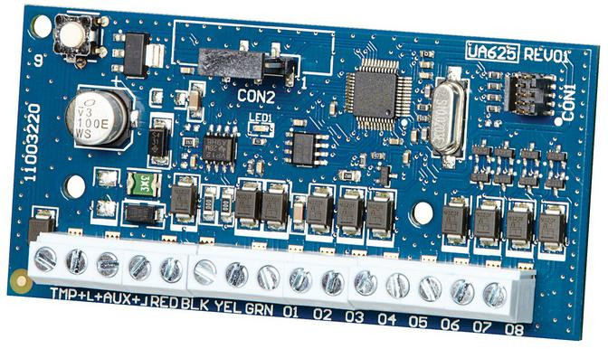 DSC Moduł rozszerzeń wyjść niskoprądowych NEO 8 OUTPUT MODULE EXPANDER HSM2208 — ujęcie 1