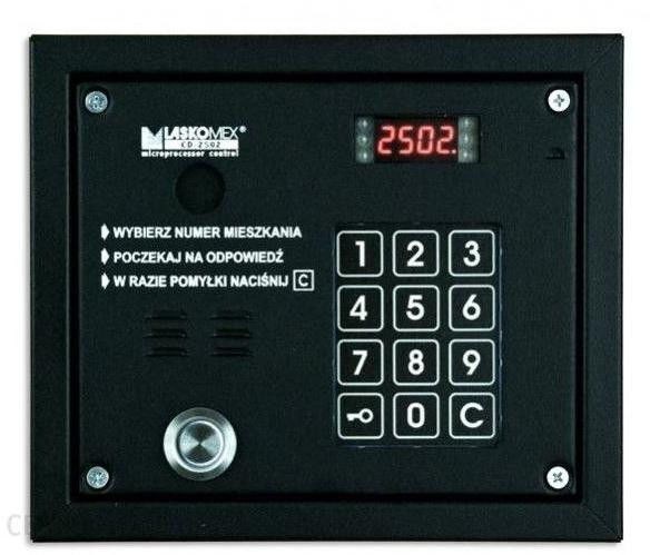 Laskomex CP-3103TR kaseta zewnętrzna panel domofonowy czarny RFID iButton 255 abonentów — ujęcie 1