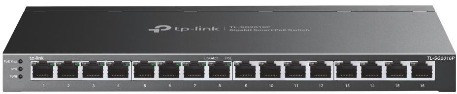 SWITCH TP-LINK TL-SG2016P (8xPoE+) — ujęcie 1
