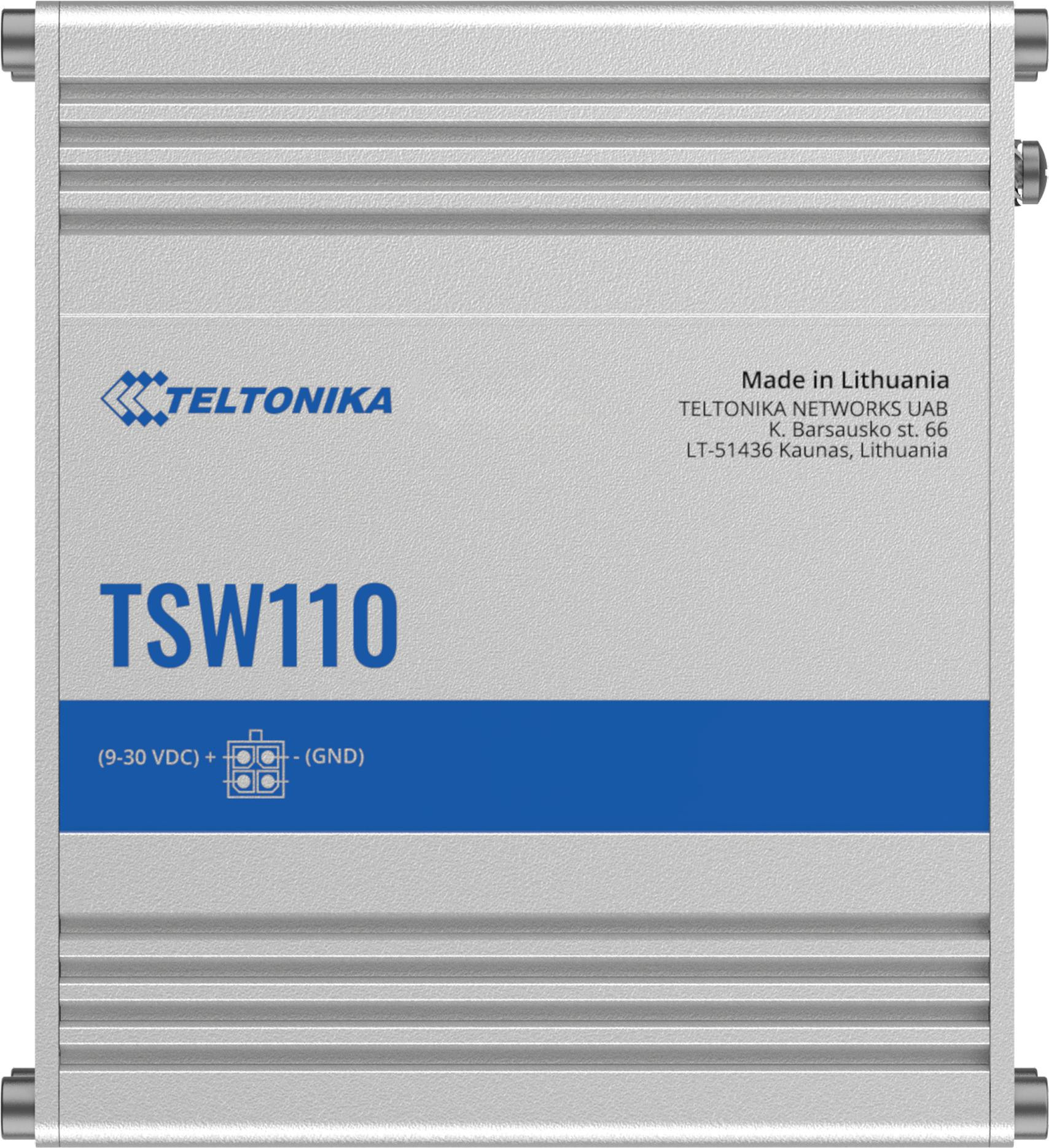 Teltonika TSW110 switch przemysłowy 5xGE (TSW110000000) — ujęcie 1