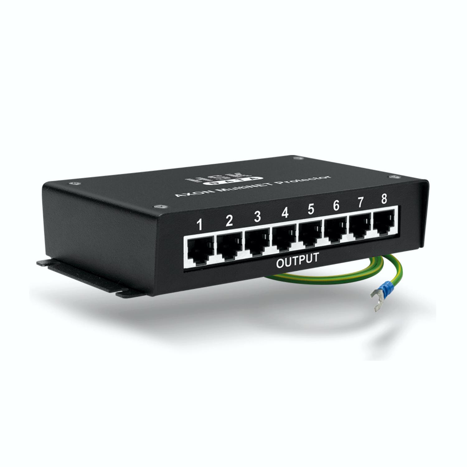 AXON Multi Net Protector 8 ogranicznik przepięć sieciowych 8x RJ45 Ethernet 10/100/1000 Mbps ochrona sieci LAN EAN 5904743333904 — ujęcie 1