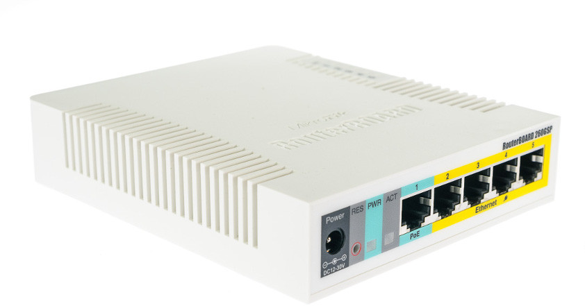 MIKROTIK ROUTERBOARD CSS106-1G-4P-1S (RB260GSP) — ujęcie 1
