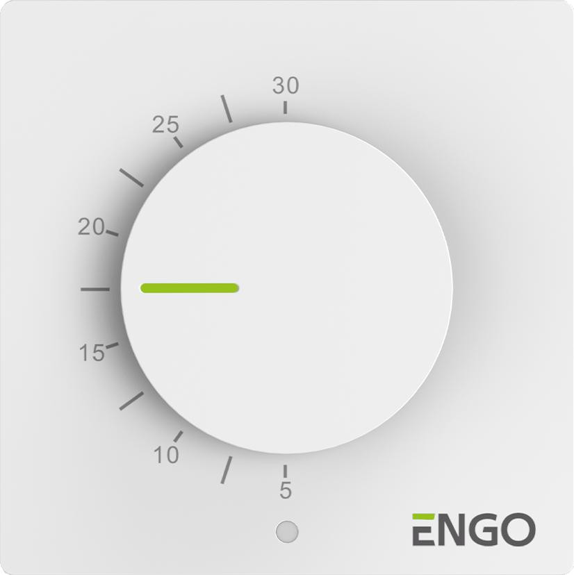 ENGO Controls ESIMPLE-230W, Przewodowy, natynkowy reg. — ujęcie 1