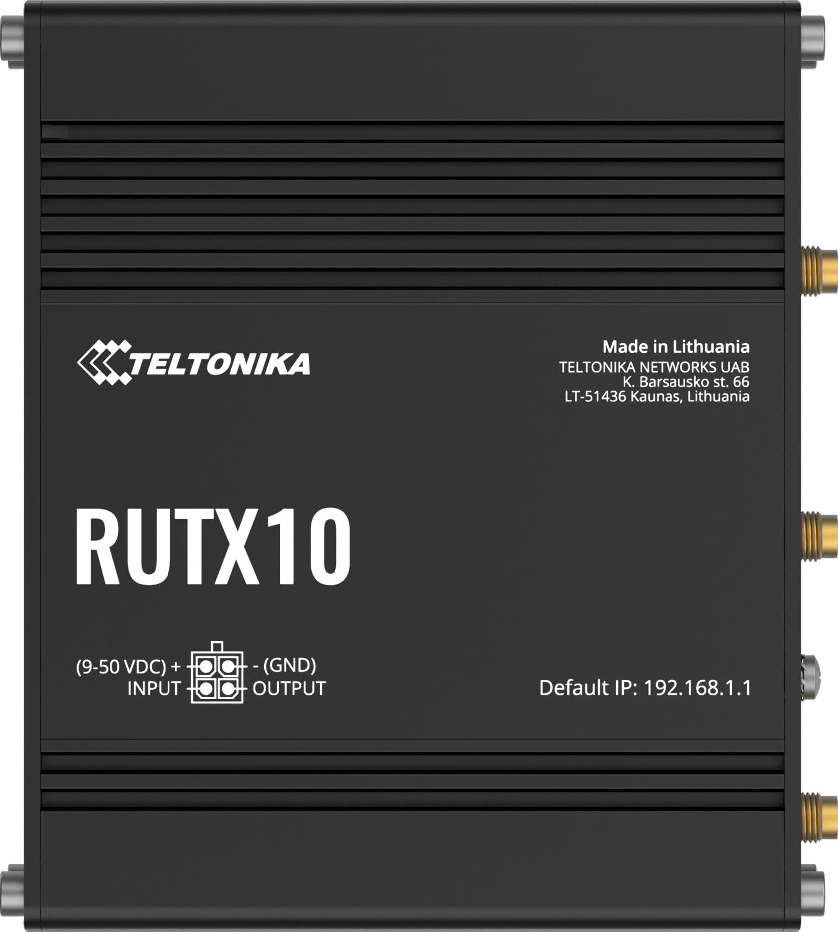 Teltonika RUTX10 router przemysłowy Gigabit WiFi 5 dual band 4xLAN RUTX10000000 — ujęcie 1