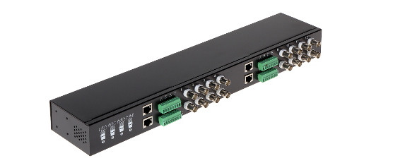 Dahua PFM809-4MP transformator wideo HDCVI 16-kanałowy pasywny balun 4MP 1U rack — ujęcie 1