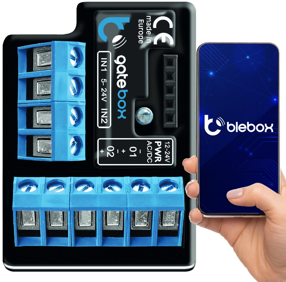 Sterownik Blebox GateBox WiFi do bram i drzwi — ujęcie 1