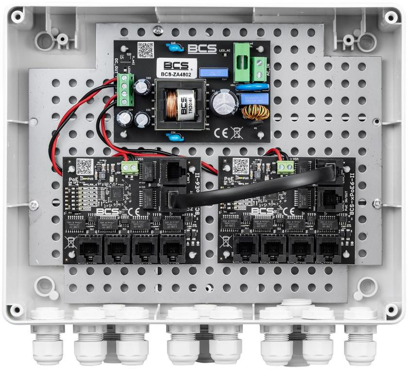 Zestaw do zasilania kamer IP BCS POWER BCS-IP8/Z/E-S — ujęcie 1