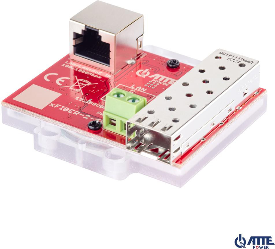 Gigabitowy media konwerter Ethernet ATTE xFIBER‑2‑60 — ujęcie 1