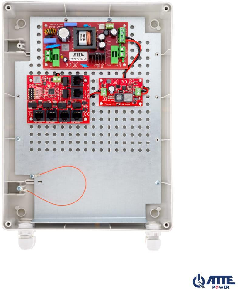 SWITCH POE 5-PORTOWY Z ZASILANIEM BUFOROWYM ATTE IPUPS-5-11-XL2 — ujęcie 1