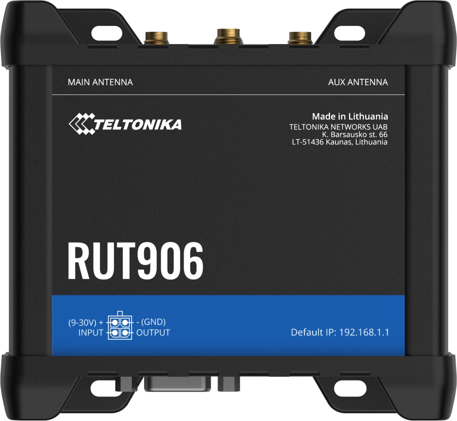 Teltonika RUT906 router przemysłowy 4G LTE RS232 RS485 dual SIM GPS RutOS — ujęcie 1