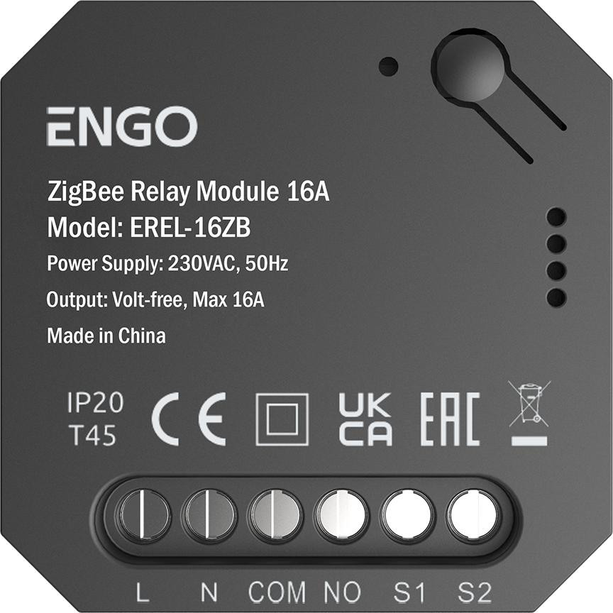 ENGO Controls EREL-16ZB, Smart Relay, Inteligentny przekaźnik ZigBee do systemu ENGO Smart — ujęcie 1