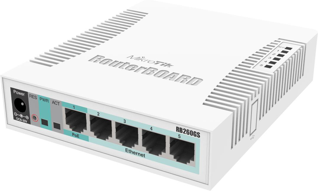 MIKROTIK ROUTERBOARD CSS106-5G-1S (RB260GS) — ujęcie 1