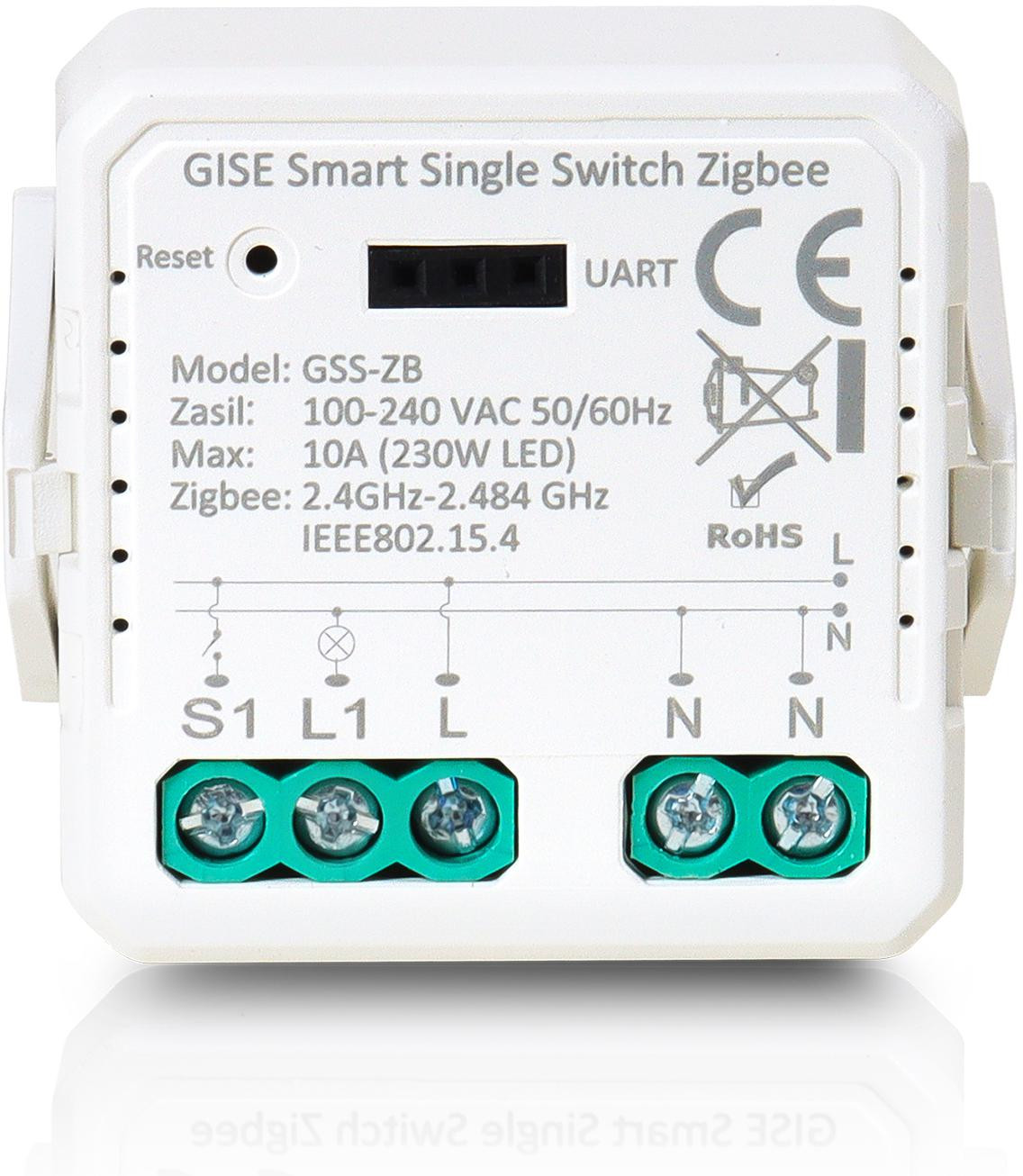 GISE Smart Pojedynczy moduł przekaźnikowy Zigbee | Tuya | GSS-ZB — ujęcie 1