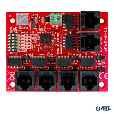 SWITCH 5-PORTOWY POE ATTE xPoE-6-11-OF — ujęcie 1