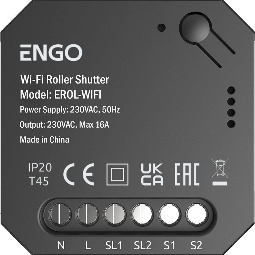 ENGO Controls EROL-WIFI, Sterownik Rolet do systemu ENGO Smart, WIFI — ujęcie 1