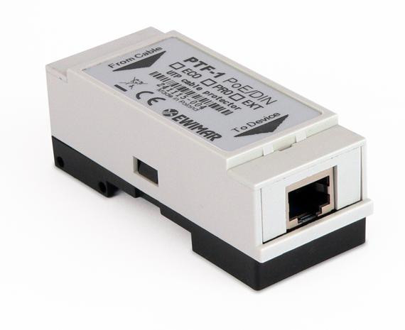 Ogranicznik przepięć LAN na szynę DIN serii EXTREME EWIMAR PTF-51-EXT/PoE/DIN — ujęcie 1
