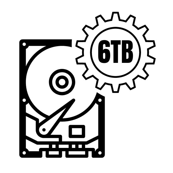 Dopłata do dysku zestaw monitoringu z 1TB na 6TB (SKU: 39645) — ujęcie 1
