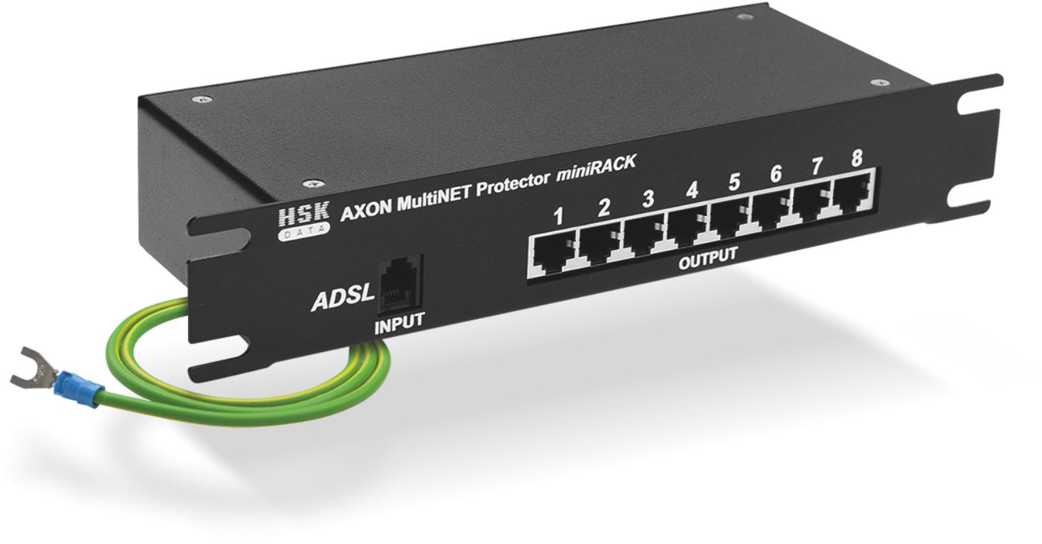 Ogranicznik przepięźć AXON Multi Net Protector miniRACK 8+1 — ujęcie 1