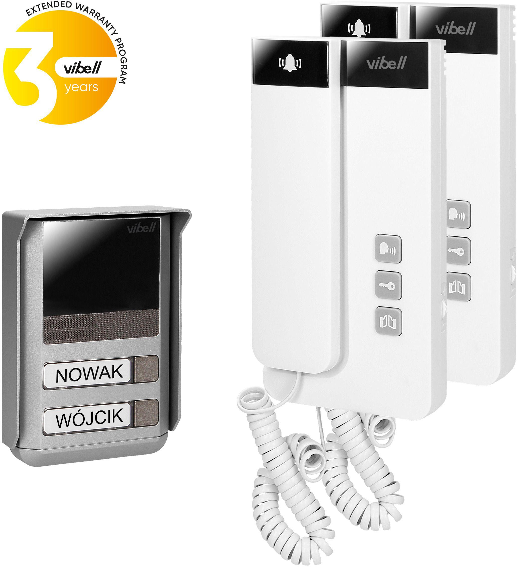 Domofon dwurodzinny 2-żyłowy Vibell (Orno) OR-DOM-SL-924 — ujęcie 1