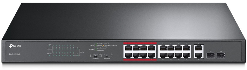 SWITCH TP-LINK TL-SL1218MP — ujęcie 1