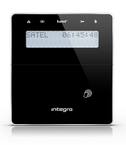 SATEL INT-KWRL2-B manipulator bezprzewodowy LCD INTEGRA INTEGRA Plus czarny ABAX 2 czytnik zbliżeniowy — ujęcie 1